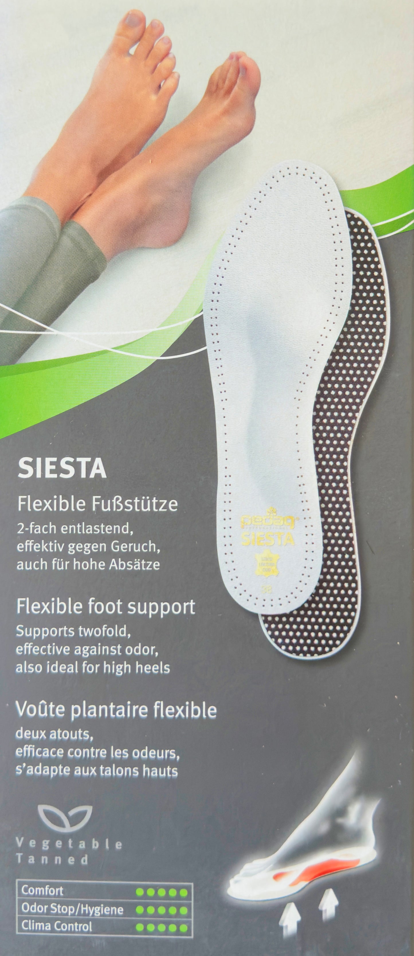 pedag Siesta - Flexible Schuheinlagen - Schafleder
