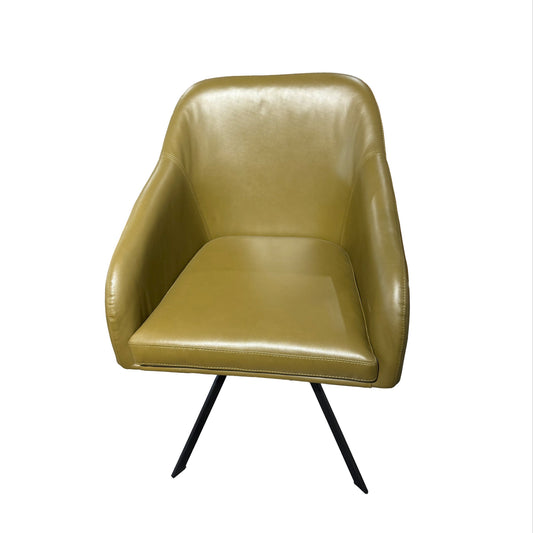Stuhl / Stuhlsessel "Anette 2" mit Drehfunktion - Leder