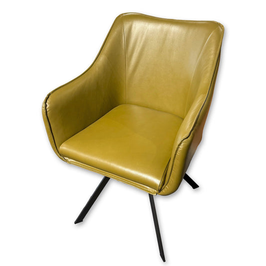 Stuhl / Stuhlsessel "Anette 3" mit Drehfunktion - Leder