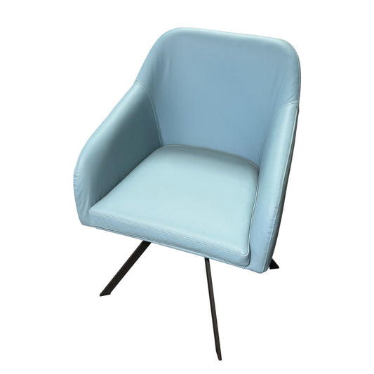 Stuhl / Stuhlsessel "Anette 1" mit Drehfunktion - Leder