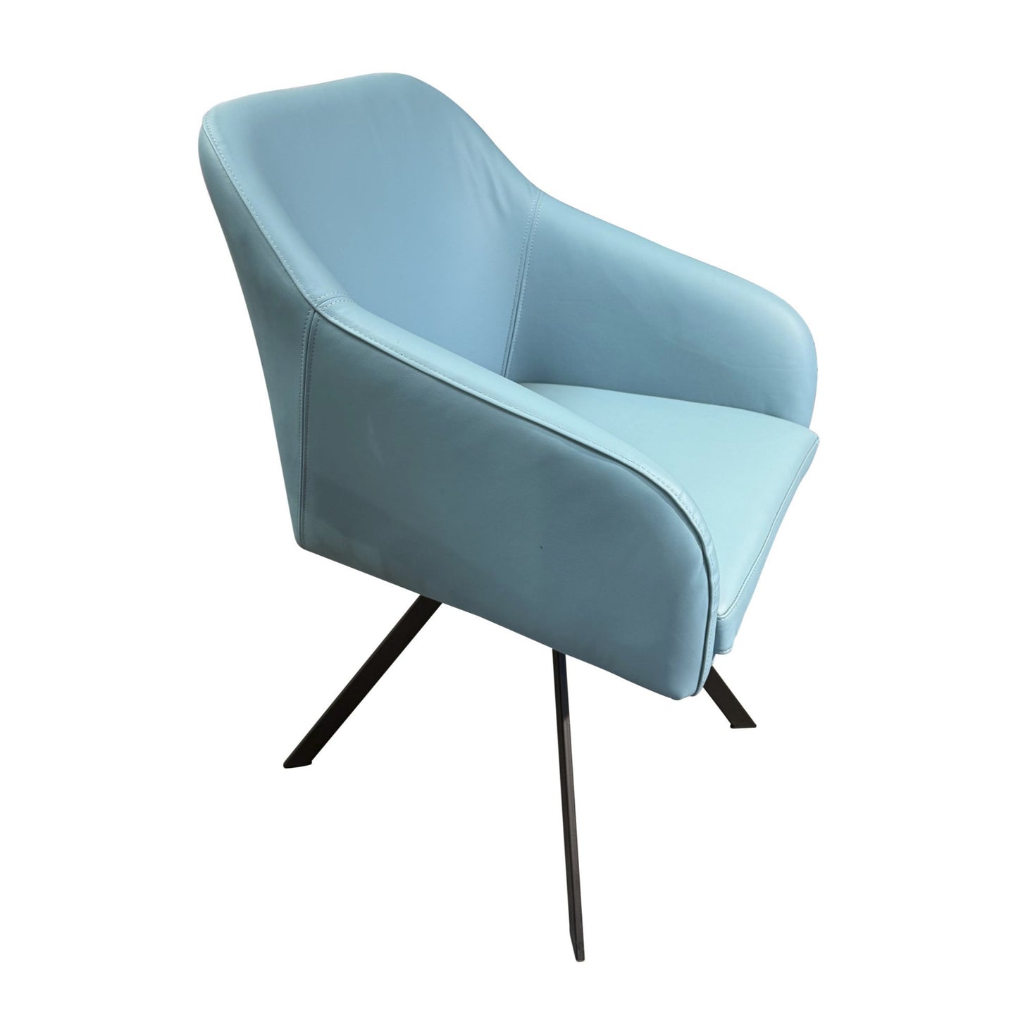 Stuhl / Stuhlsessel "Anette 1" mit Drehfunktion - Leder
